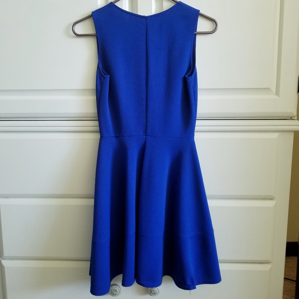 NWT Blue Fit & Flare Dress - Picture 5 of 6